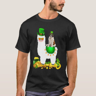 T-shirt Bonne Patrick S Day Leprechaun St Bernard Riding L
