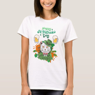 T-shirt Bonne Saint Patrick's Day - Chat
