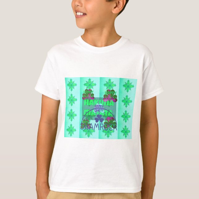 T-shirt Bonne Saint Patrick's Day Hakuna Matata Art Print (Devant)