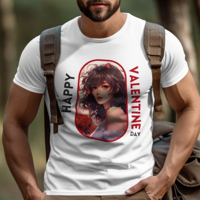 T-shirt Bonne Saint-Valentin - Admirer le regard (Créateur téléchargé)