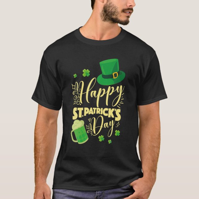 T-shirt Bonne St Patrick Day Boire (Devant)