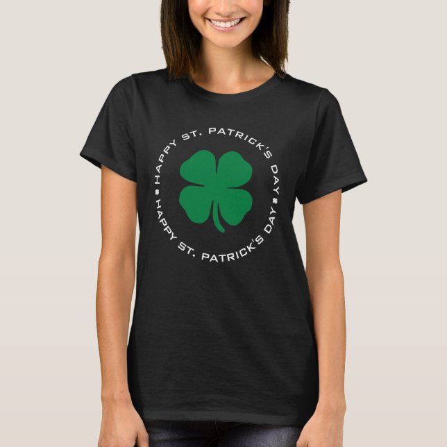 T-shirt Bonne St. Patrick's Day Shamrock Lucky Charm (Devant)