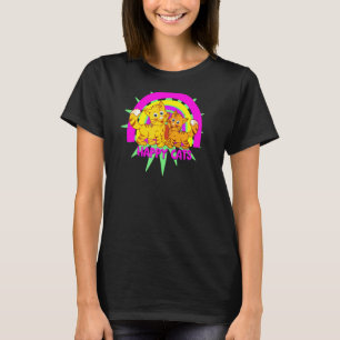 T-shirt BONNES CHATS Arc-en-ciel chatons