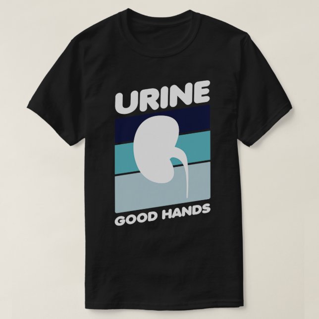 T-shirt Bonnes mains d'urine 1 (Design devant)