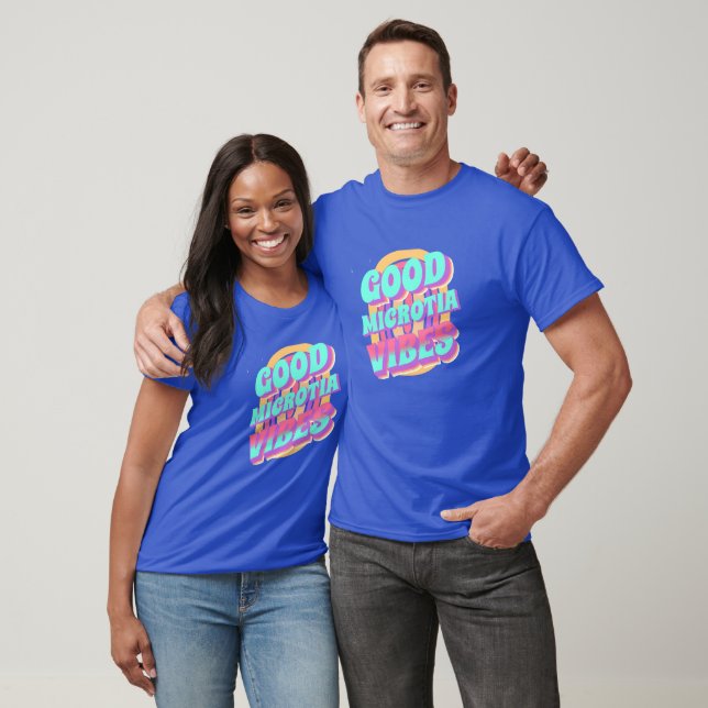 T-shirt Bonnes vibrations microtites (Unisexe)