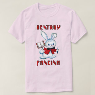 T-shirt Bonnet rétro mignon - Détruire le fascisme