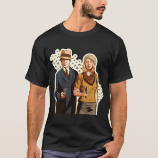 T-shirt Bonnie et Clyde - Illustration de Paul Cemmick