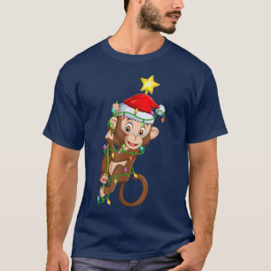 T-shirt Bonobo Éclairage Xmas Arbre Correspondance Bonobo