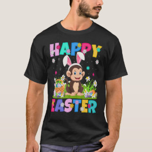 T-shirt Bonobo Joyeux Bunny de Pâques Bonobo dimanche de P