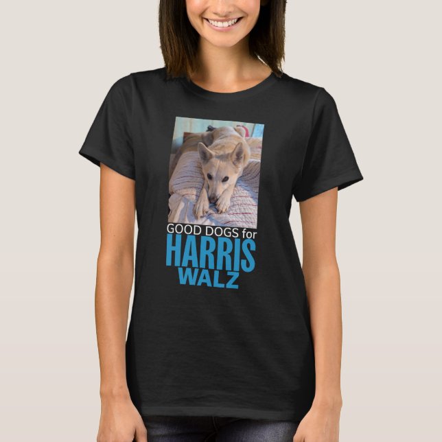 T-shirt Bons chiens pour Harris/Walz (Devant)