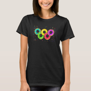T-shirt Bons Dans La Forme Symbole Olympique Pour Donut