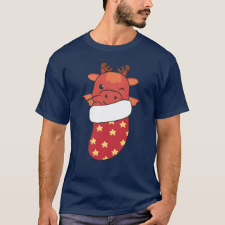T-shirt Bons Dragons Dans Les Bas De Noël Pour Noël