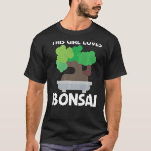 T-shirt Bonsaï Cool Pour Filles Enfants Arbre Plante Jardi