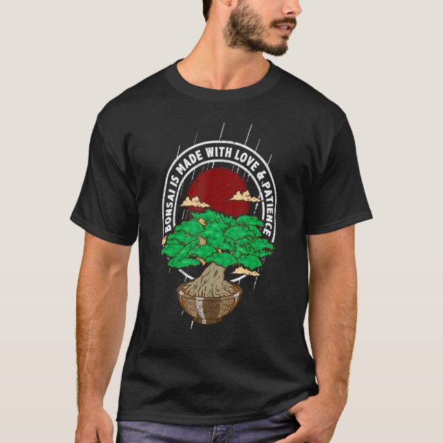 T-shirt Bonsai Tree Dit Art Bouddhiste Japonais (Devant)