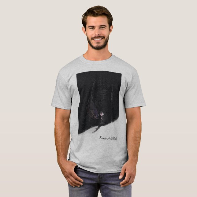 T-shirt Bonsoir Elliot. Illustration #2 (Devant entier)