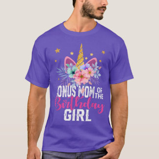 T-shirt Bonus Maman De L'Anniversaire Fille Fille Filles F
