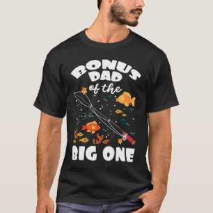 T-shirt Bonus Papa Du Big One Anniversaire Thème De Pêche 