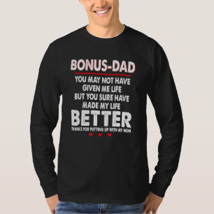T-shirt Bonus Papa Merci D'Avoir Remis Ma Maman Étape D