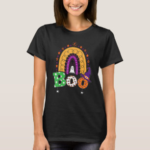 T-shirt Boo Avec Araignées Et Casquette De Sorcière Hallow