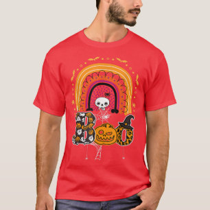 T-shirt Boo Avec Araignées Et Casquette De Sorcière Hallow
