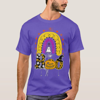 T-shirt Boo Avec Araignées Et Casquette De Sorcière Hallow