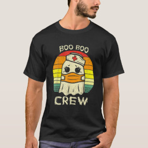 T-shirt Boo Boo Crew Ghost Nurse Halloween 2021 Nursing Cu