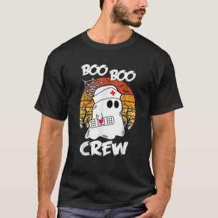 T-shirt Boo Boo Crew Nurse Funny Ghost Women Halloween Nur