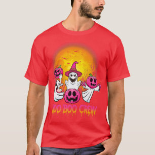 T-shirt Boo Boo Crew Pajamas rose Fantôme du sein Cancer H