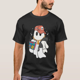 T-shirt Boo Boo-jee Fantôme Drôle de Chat Noir Saison Épou
