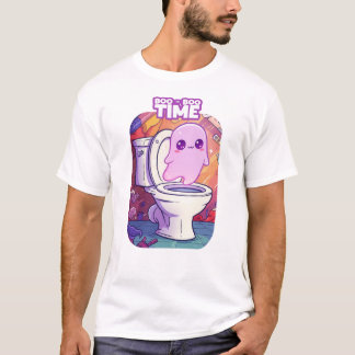 T-shirt Boo-Boo Time - Drôle Design de Toilettes Ghost