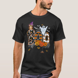 T-shirt Boo Chouette Déplaisante Citrouille Fantôme Costum