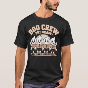 T-shirt Boo Crew 2e année Cute Halloween Ghosts