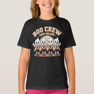 T-shirt Boo Crew 2e année Cute Halloween Ghosts
