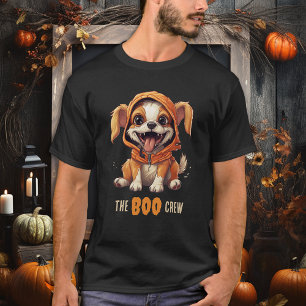 T-shirt BOO Crew Funny Chien Lover jumelant Halloween