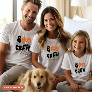 T-shirt Boo Crew Halloween jumeler famille hommes