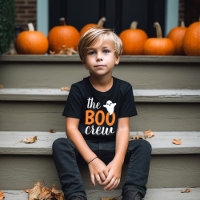 Boo Crew Orange Halloween Famille Correspondant En