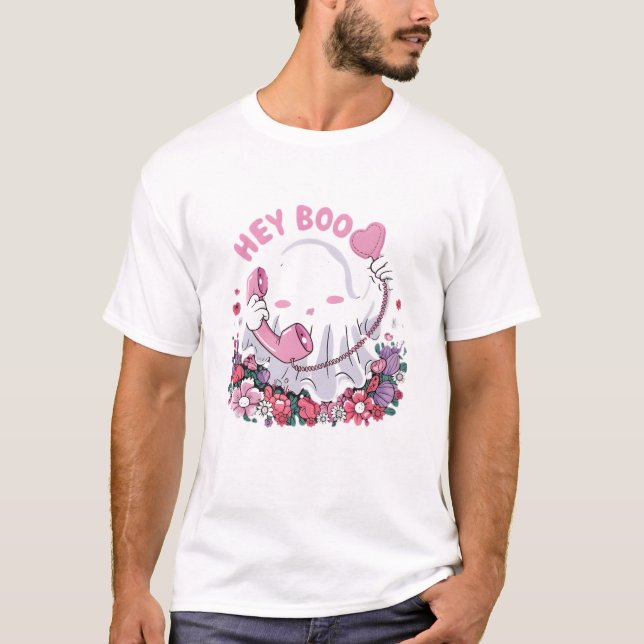 T-shirt Boo Cute Ghost Funny Halloween (Devant)