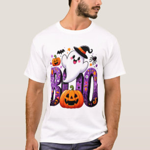 T-shirt Boo Cute Ghost Halloween Design