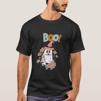 T-shirt Boo design Halloween Éffrayant