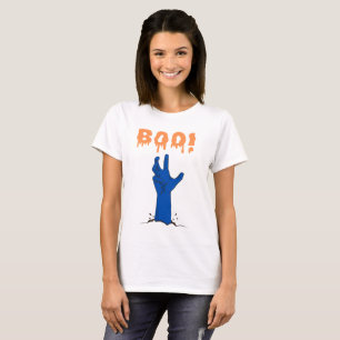 T-shirt BOO! Design Halloween Main de Zombie