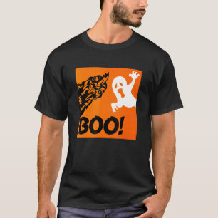T-shirt Boo ! Drôle Masquer Peekaboo Effrayant Halloween p