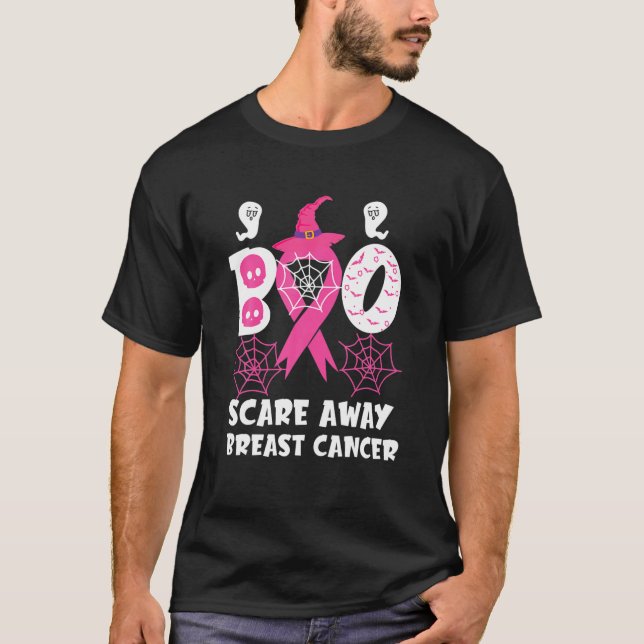 T-shirt Boo Étrange Le Cancer Du Sein Sensibilisation Au R (Devant)