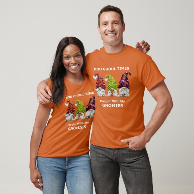 T-shirt Boo Ghoul Times Hanging with My Gnomies Halloween (Unisexe)