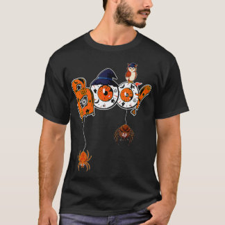 T-shirt Boo Halloween Costume Araignées, Fantômes, Citroui