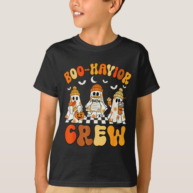T-shirt Boo-havior Crew Behavior Yst Halloween Aba  (Devant)