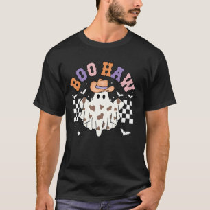 T-shirt Boo Haw Cow-boy Saison Effrayante Drôle Fantôme Ha
