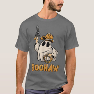 T-shirt Boo HAW Cowboy Retro Western Ghost Halloween Party