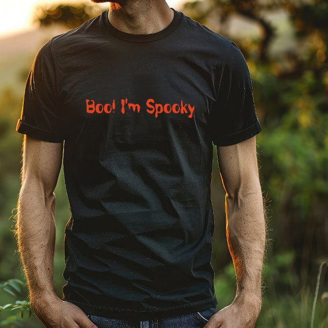 T-shirt Boo ! Je suis Éffrayant orange halloween (Créateur téléchargé)