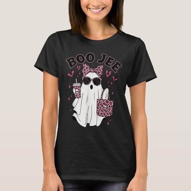 T-shirt Boo Jee Boujee Nk Ghost Coffee Halloween Octobre V (Devant)