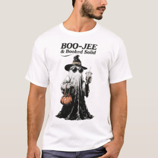 T-shirt Boo-Jee & Réservation Pleine Rétro Fantôme Hallowe